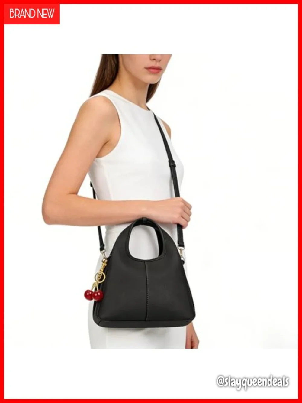 Faux Leather Hobo Satchel Crossbody Handbag with Adjustable Strap